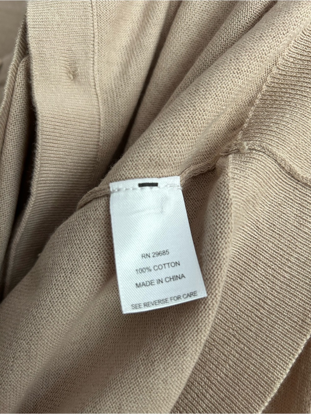 Pendleton Lightweight Button-Up Cardigan in Beige Size XL - Picture 5 of 6